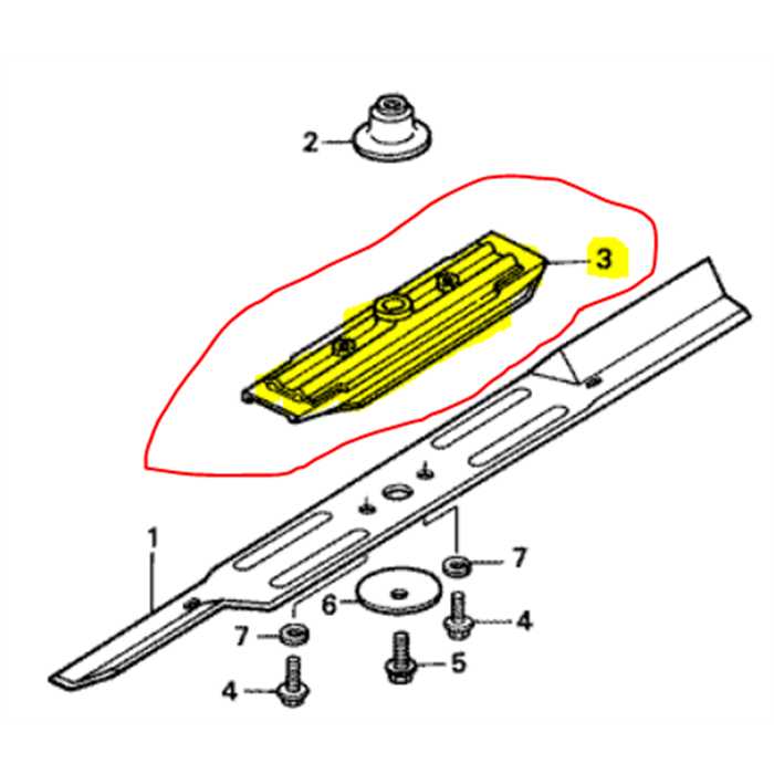 Porte lame HONDA H1011 - H3009, 72620-763-A00, 72620-751-307, 72620751307