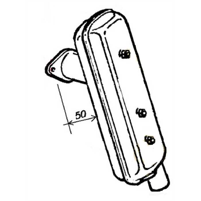 Pot échappement LOMBARDINI FOCS LDW2004, 54603260, 0054603260, 54 60 326