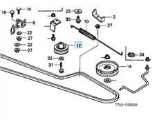 Poulie tendeur cour transmission HONDA h2013, 75565-771-000