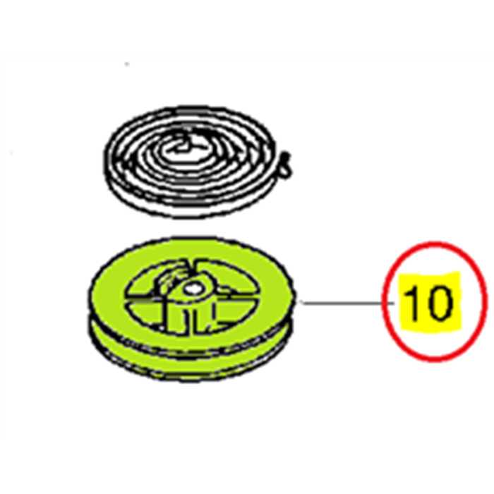 Poulie de lanceur adaptable pour SHINDAIWA F20 T20 LT20 HT21 et C220. Remplace origine: 70030-751, 5105850, 510-5850, 17721544430, 177215-44430, 26-7930, 0117-07930, 17721542030, 11707930