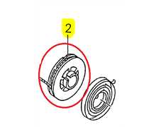 Poulie de lanceur Shindaiwa C350 - B450, A506000150, A506-000150, A506-000320, EC17721543130, 17721543130, 17721-543130