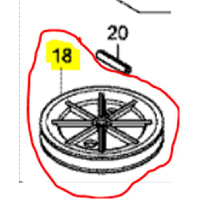 Poulie de traction HONDA HRX537 VKEA, 22421VH7L00, 22421-VH7-L00