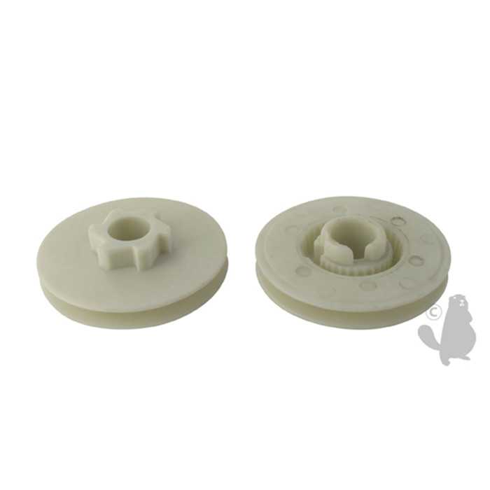 Poulie de lanceur 6 crans adaptable pour RYOBI 265 365 SSR 284-3 et 264-3 - alésage: 16mm - diam :, 5105840, 510-5840