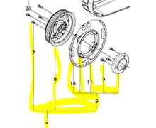 Poulie kit complet Husqvarna K970, 586 30 70-01, 586307001, 5863070.02, 5863070-02, 586307002