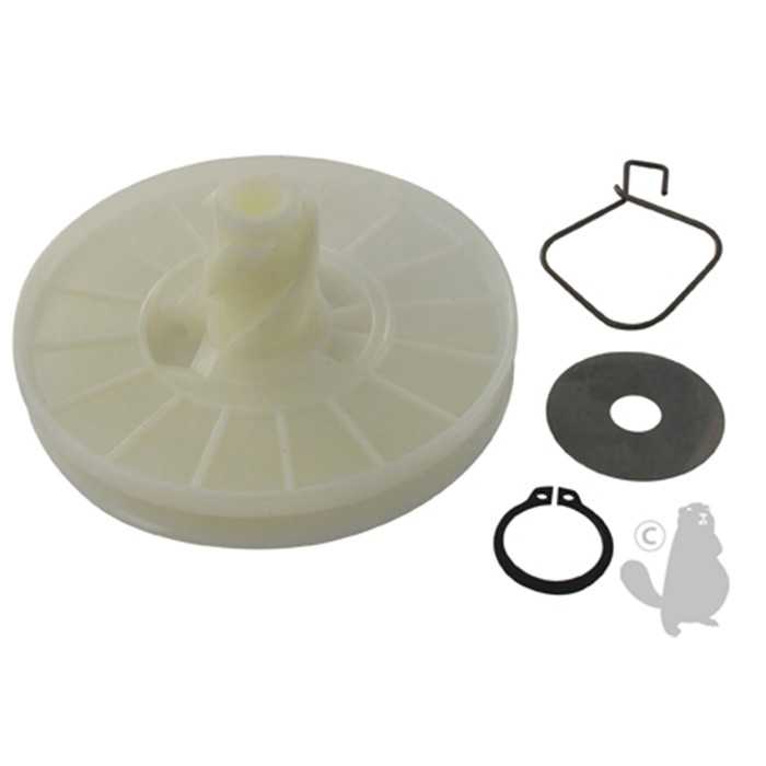 Poulie pour lanceur à tirage Vertical adaptable pour TECUMSEH - diam : 100mm. Remplace origine: 164, 5105875, 29780005, 510-5875