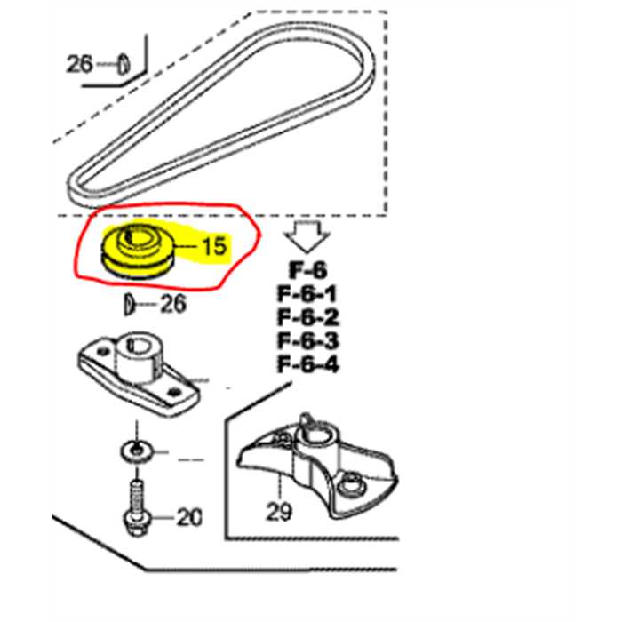 Poulie de support de lame HONDA HRX476 vk, 75162VG4L00, 75162-VG4-L00