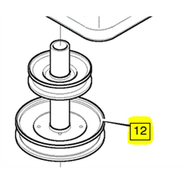 Poulie moteur Murray 12-30 / 12-38 12ic38, 92246SE, 92318KRA