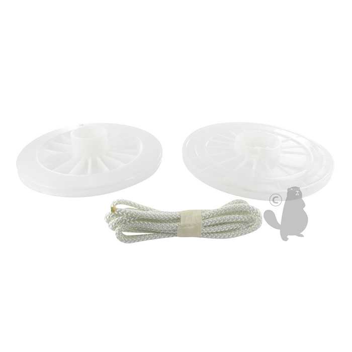 Poulie de lanceur plastique adaptable pour BRIGG et STRATTON 5 ch. et plus diam : 137mm. Remplace o, 5105800, 510-5800