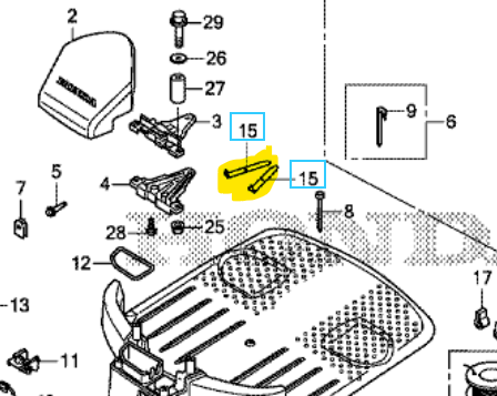 Lamelle de charge station HRM300 miimo310 miimo520 miimo3000, 31576-VP7-000