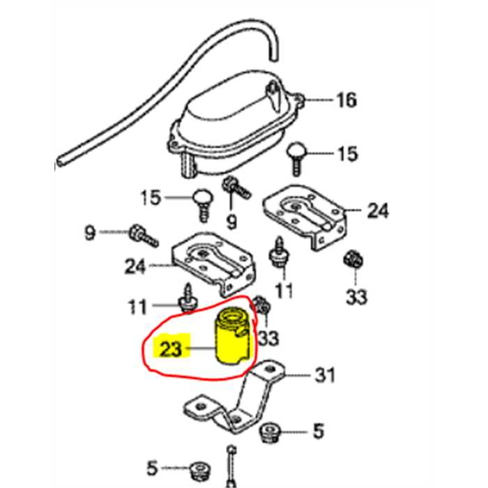 Protection boitier dépression HONDA HF2315 - HF2417, 80383VK1003, 80383-VK1-003