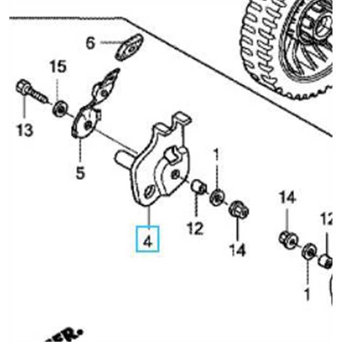 Réglage hauteur de coupe avant droit HRD535-536, 42911VF0000, 42911-VF0-000