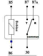 RELAIS ELECTRIQUE 5 BORNES NF30-87A NO30-87 BOBINE56-85, 109748X, 2301330, 643275, 5391029-14, CO-RELAIS 5B, 28392, 00432100, ET28392, 12-5011B, 03042800, 230-1330, 1-643275, 5321097-48, 98-7249, ET-28392, 040216, 125011B, ET28392