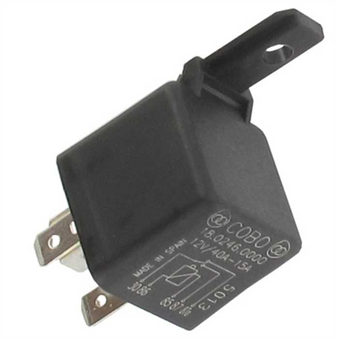 RELAIS 12 VOLTS / 40A - 15A - 5 BROCHES, 2301643, 230-1643