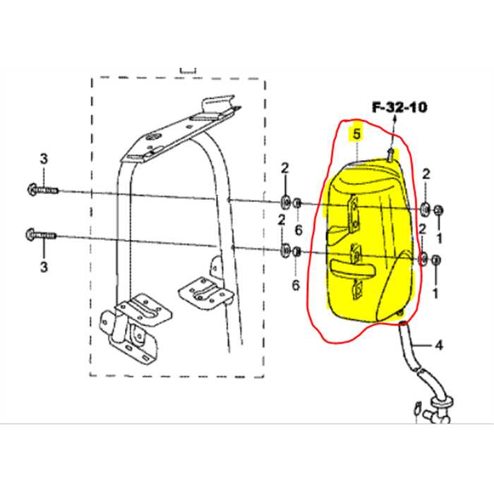 Réservoir air HONDA HF2315-HF2417, 80649VK1003, 80649-VK1-003