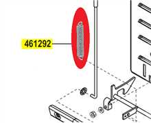 Ressort verrouillage de bac ALKO t15-102, 461292