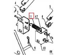 Ressort de maintient triangle ETESIA Hydro124 H124, 41217, ET41217