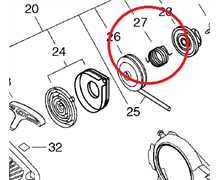 RESSORT EASYSTART SHINDAIWA-ECHO, 52142-01381, 6909606, 690-9606, V452000150, SI5214201380, SI52142-01381