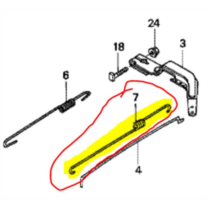 Ressort rappel de papillon gaz HONDA GX**, 5204895