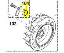 Ressort cliquet lanceur Dolmar 115 diam16, 4002829170663, 108166021, 108.166.021