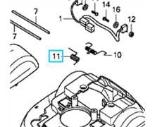 Ressort interrupteur stop HONDA Miimo, 63309-VP7-000