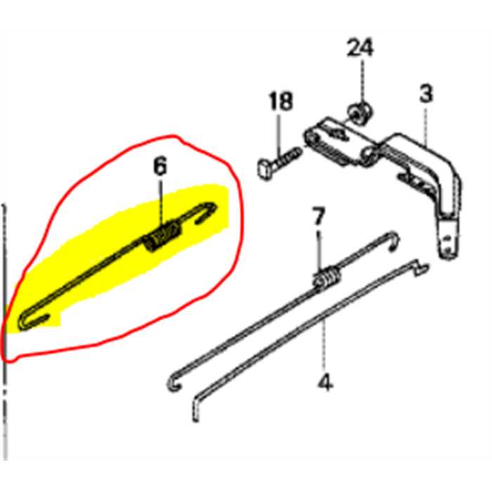 Ressort rappel de régulateur HONDA GX200, 16561ZL0U30, 16561-ZL0-U30