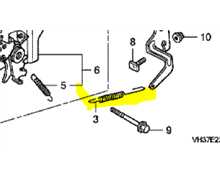 Ressort de régulateur GCV135, 16561-Z0M-860