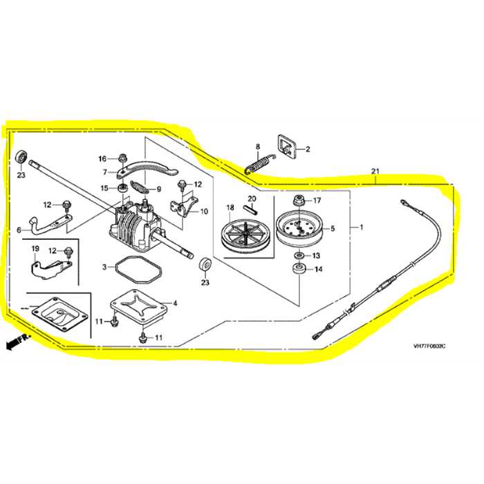 Boite a vitesses complète HONDA HRX537 vyea, 06200-VH7-305