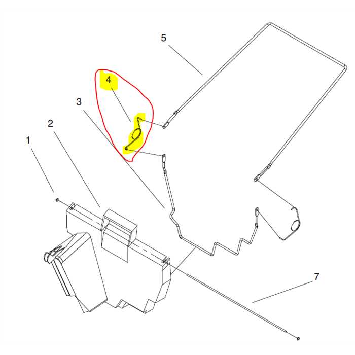 Ressort armature de bac herbe tondeuse TORO - a la pièce, 366910, 36-6910