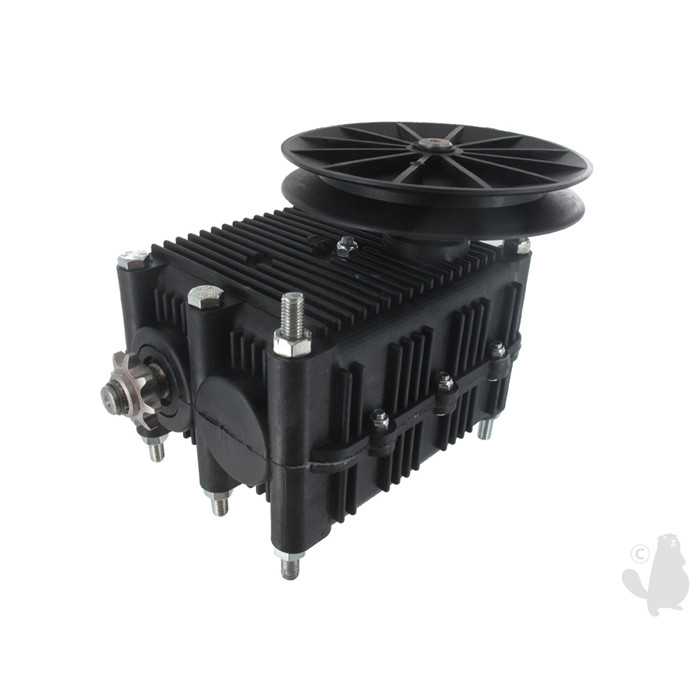 Boitier de transmission pour matériels GGP STIGA sur Rider EL63. Remplace origine 118400972/0, 6709560, 670-9560