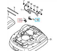 Ressort couvercle HONDA Miimo, 63308-VP7-000