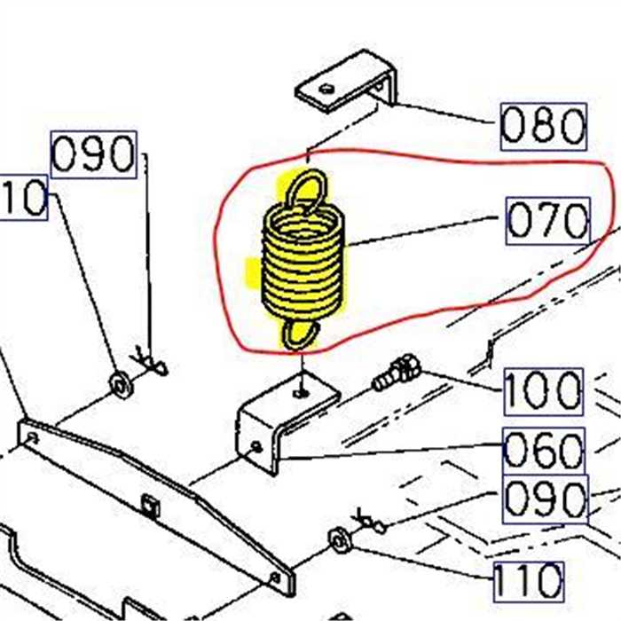 Ressort de relevage KUBOTA G1700, 6611188570, 66111-8857-0