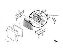 Boitier complet de filtre a air, 17220-Z0D-V00