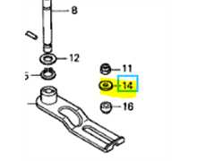 Rondelle m6.5 x 18 HONDA HRX537, 90503-VH7-000