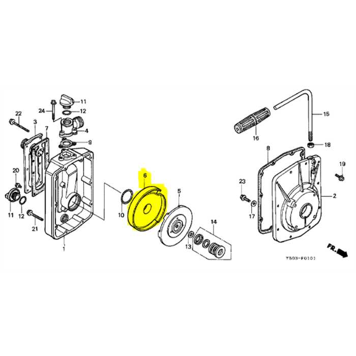 Boite de volute HONDA wb10, 78107-YB0-612, 78107-YB0-003, 78107-YB0-000