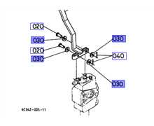 Rondelle plate KUBOTA B2100, 0401250050, 04012-5005-0