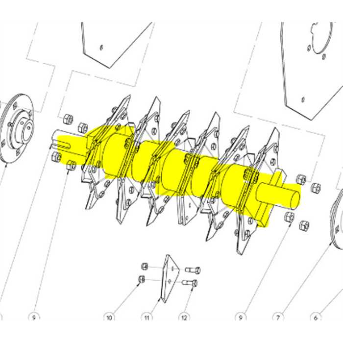 Rotor ELIET super prof /2000 avec couteaux MPA01070820, MPA01070820