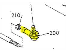 Rotule de direction droite filet gauche G17-b2150, 66021-56210, 6602156210