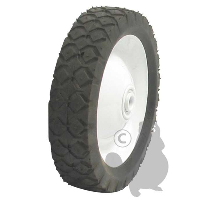 Roue en acier à moyeu déporté adaptable pour TORO / WHEEL HORSE - diam : ext: 178mm - alésage: 12 , 7103197, 710-3197