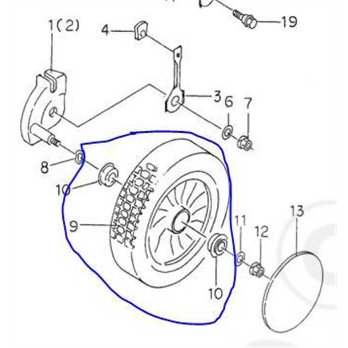 Roue avant plastique Orec gr530-gt530, 80-1022-421-00, 80102242100