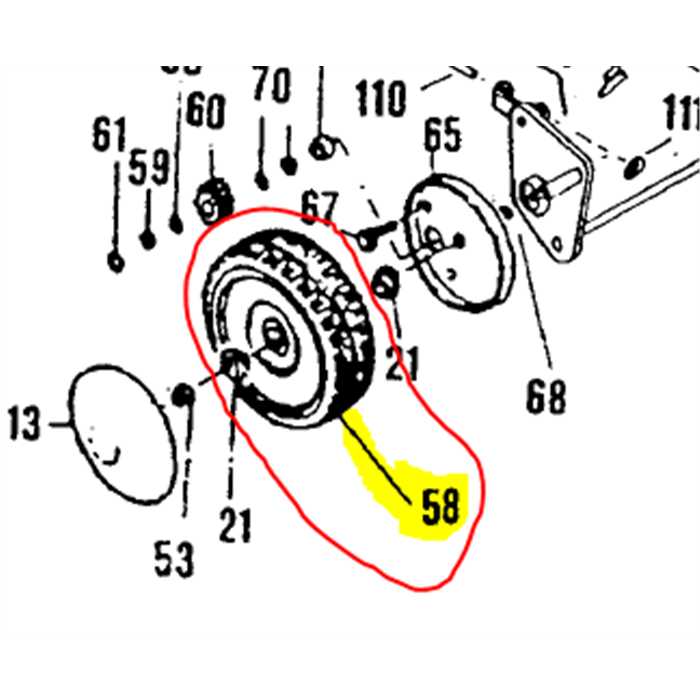 Roue arrière l500sh axe 12mm d230mm - PLUS LIVRABLE -, 48023, 54060, MRCP056118, PI54060, 43362, PI48023, P143362