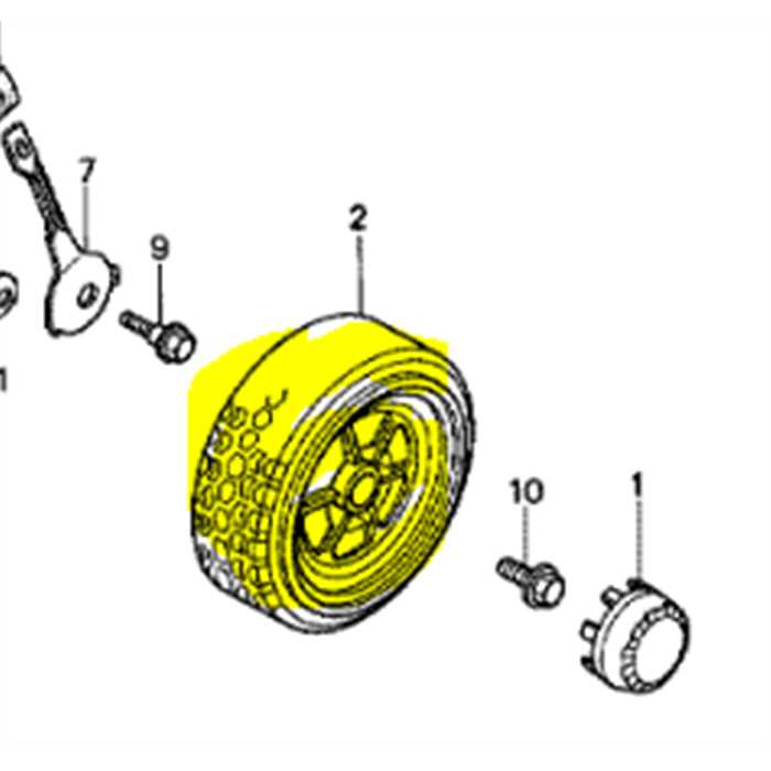 Roue avant compl. av HR194-216, 42710-VB3-802