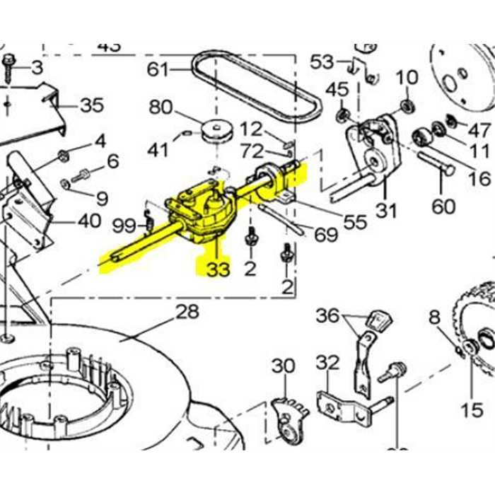 boite de vitesse traction tondeuse ak51 gt51 gx51 510sh, CP051088