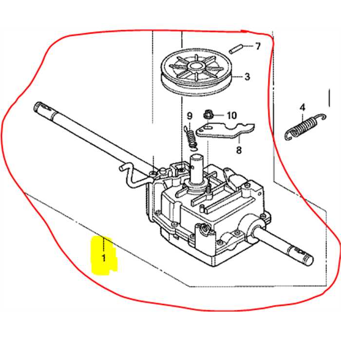 Boite 3 vitesses complète HONDA HRX537 tdea*1.21, 20001-VH7-003, 20001VH7003