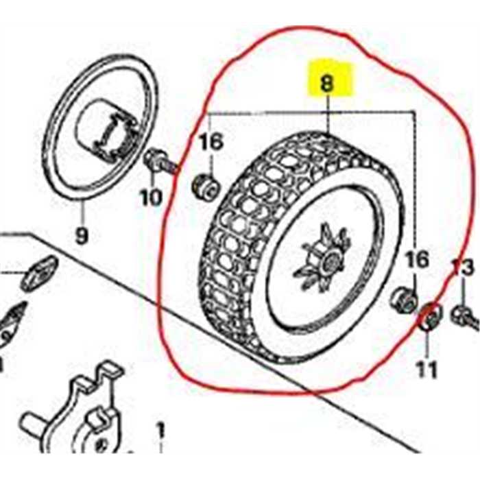 Roue av.complete HRB475 HRD536, 44710-VE0-751ZB