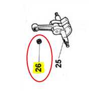 Roulement axe de piston ACTIVE 4.5 - 5.5, 20026, AC20026