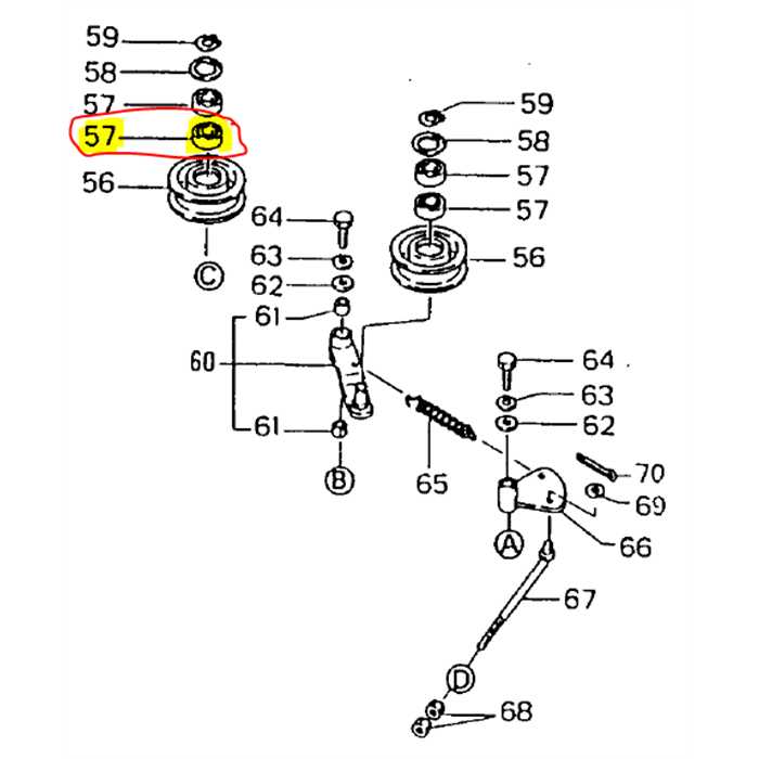 Roulement de poulie à dos RANSOMES TMM60R 6203-2RS - à la pièce, 040146203, S040146203, 0100040006203