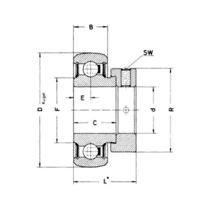 Roulement axe de fléau carroy-giraudon cG1374-t816, ROULEMENT CARROY, 4012802800555