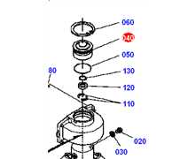 Roulement du haut axe de lame KUBOTA G23, K545334180, K5453-3418-0