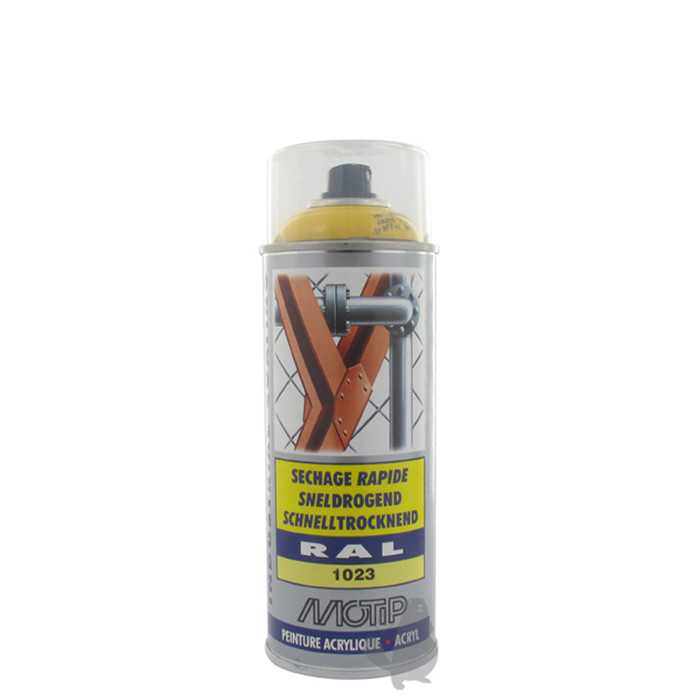 Peinture jaune GRANJA aérosol 400 ML., 8202416, 820-2416