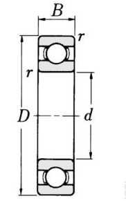 ROULEMENT STD 6006 BLINDE 2COTE DI30 DE55, 7200932, 720-0932, 6006-2RS